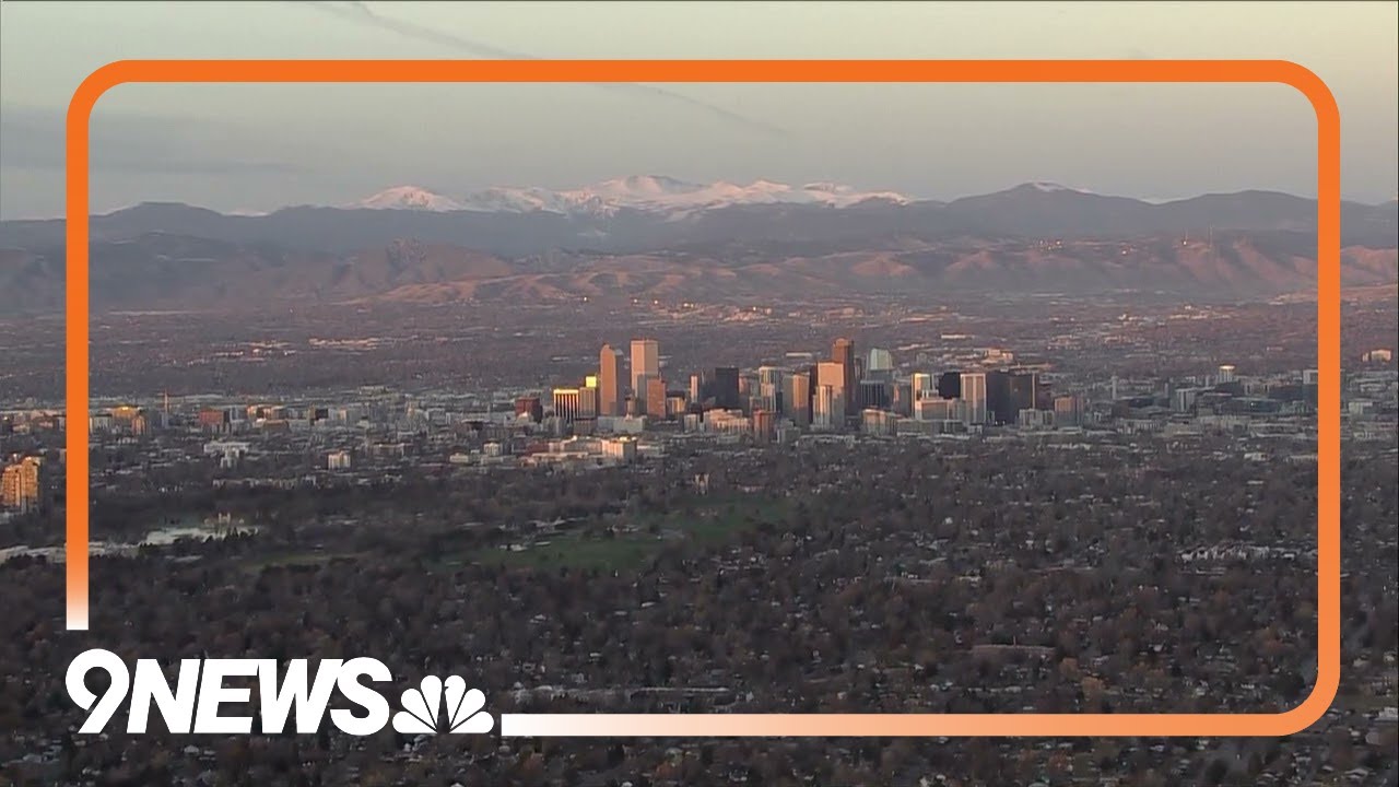 A beautiful bird's-eye view of Denver, the Mile High City