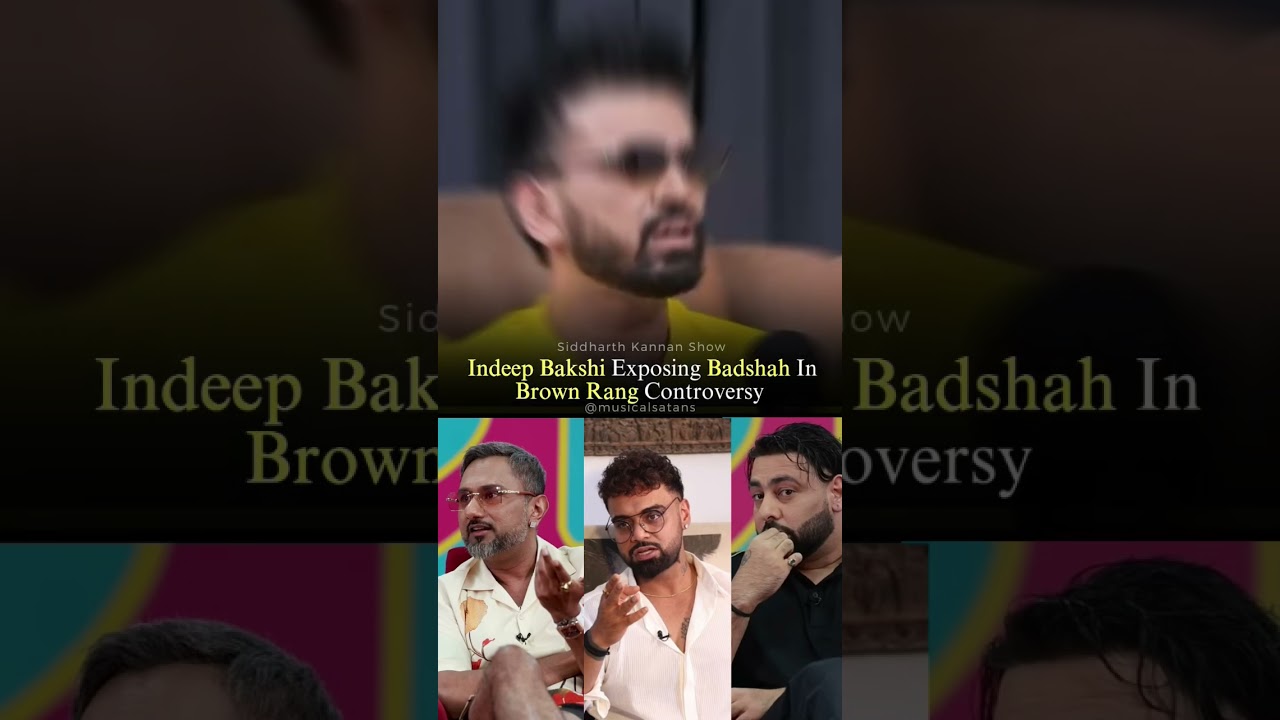 Indeep Bakshi Calls Out Badshah Over 'Brown Rang' Controversy 🎤