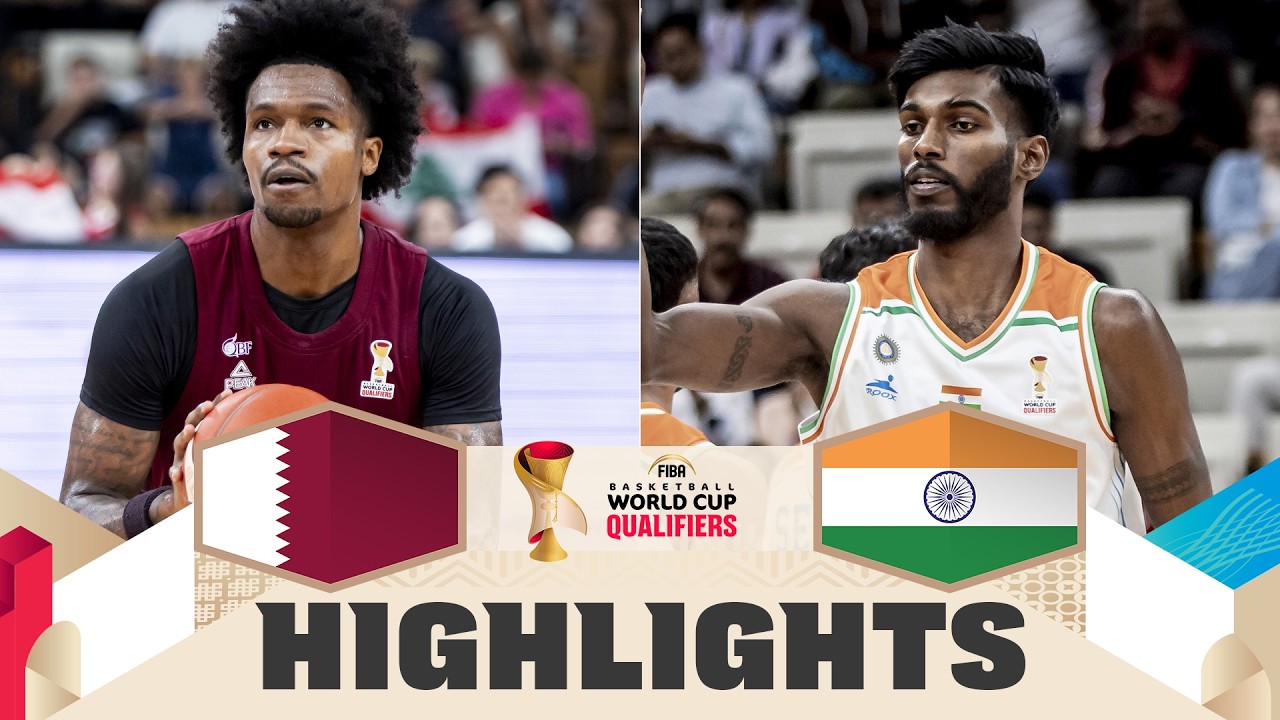 Qatar 🇶🇦 v India 🇮🇳 | Highlights | FIBA Basketball World Cup 2027 Asian Qualifiers