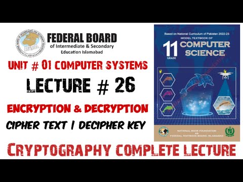 Lecture 26: Cryptography & Data Encryption 🔐