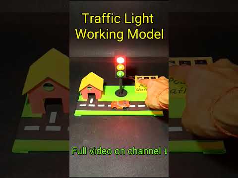 Traffic signal science project working model #shortvideo #youtubeshorts #short #shorts