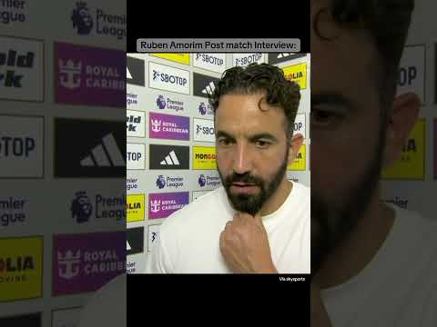 Ruben Amorim post match interview: #football #premierleague #manutd #rubenamorim #fulham