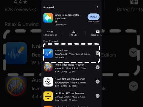 2 best apps 📱 for reduce noise | Noise erase from video | #noiseeraser | #shorts