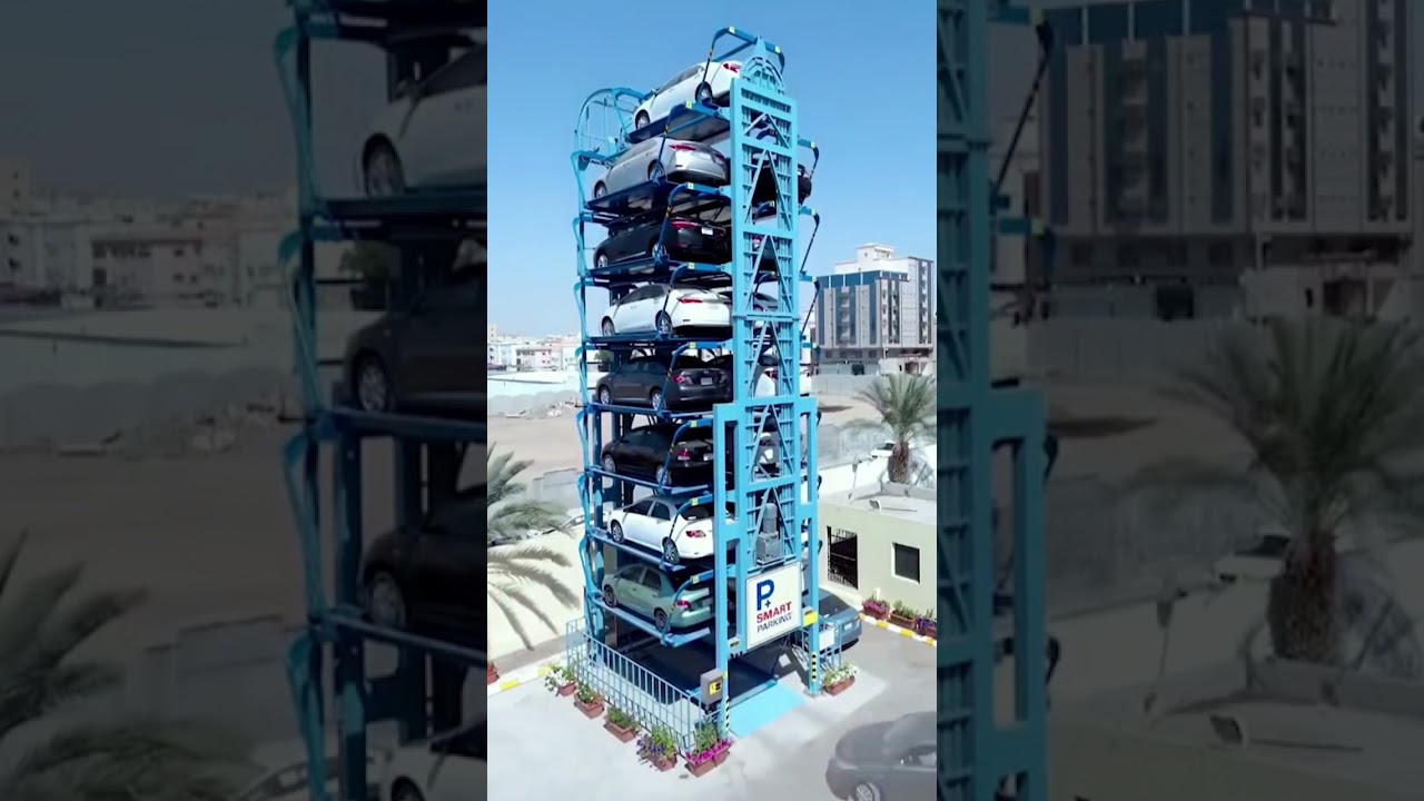 مرآب سيارات أوتوماتيكي مذهل يتحرك 😱