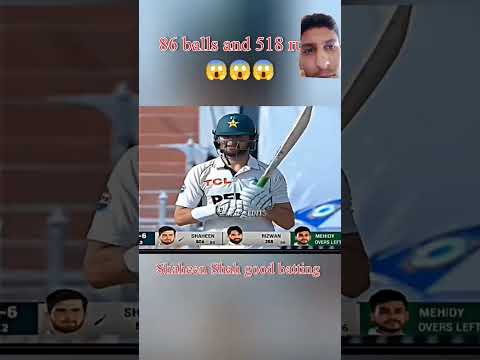 Shaheen Afridi good batting in test match#pakteamnewbowlingcoaches #pakistanicricketer #ytshorts