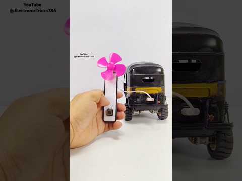 Rechargeable Mini Fan / Making fan with DC motor / Mini fan auto Rickshaw / DC motor life Hacks