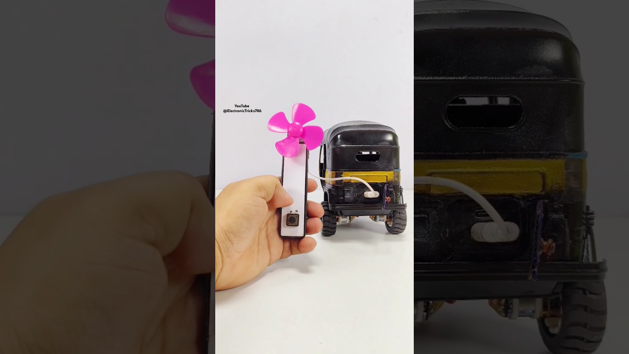 DIY Rechargeable Mini Fan & Auto Rickshaw Fan Using DC Motor 🚲