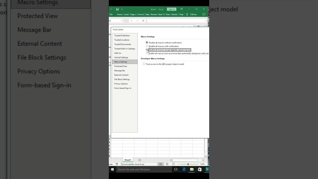 Adjust Macro Settings in MS Excel Easily