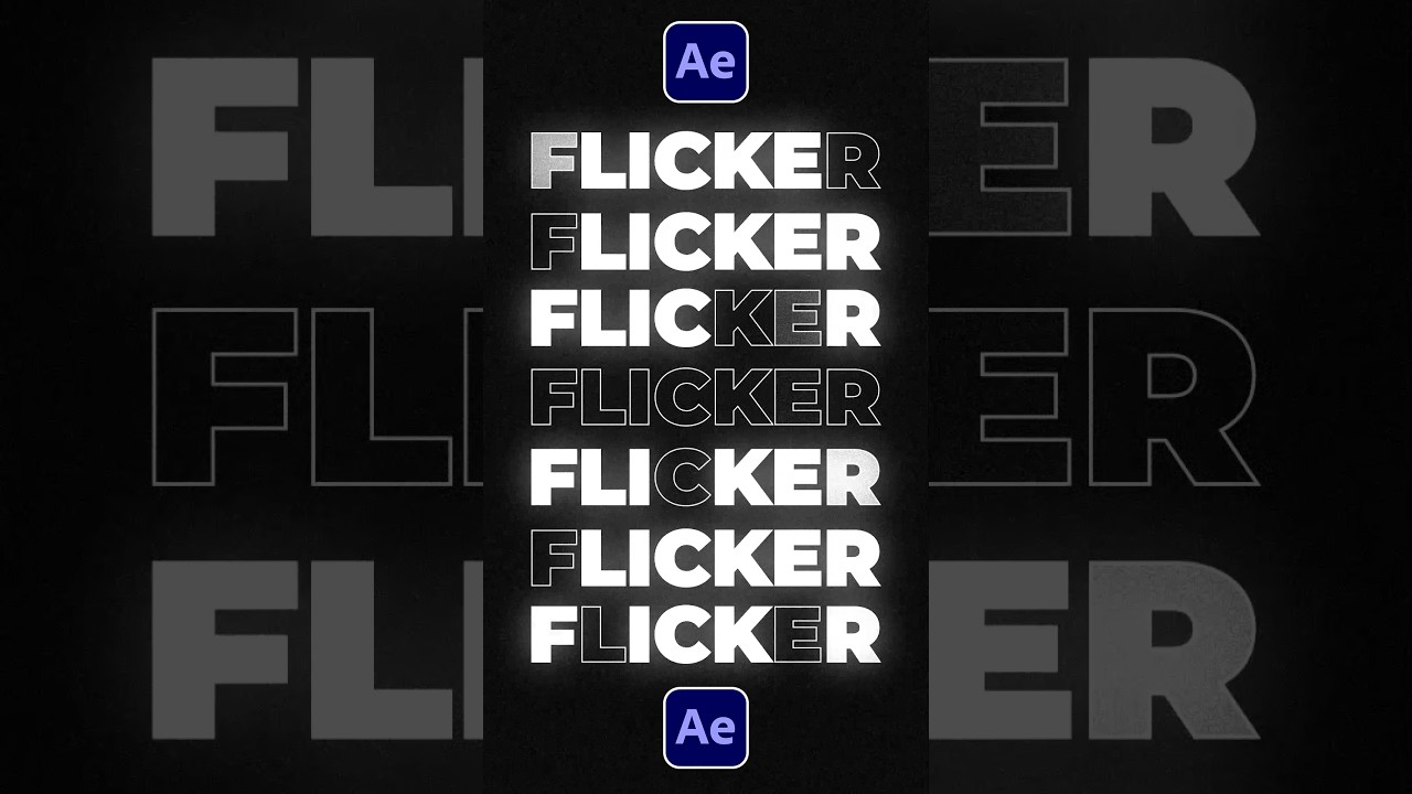 Quick Guide to Flicker Text in After Effects ✨