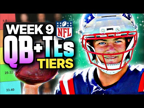 Week 9 Fantasy Football QB & TE Rankings (Top 26)