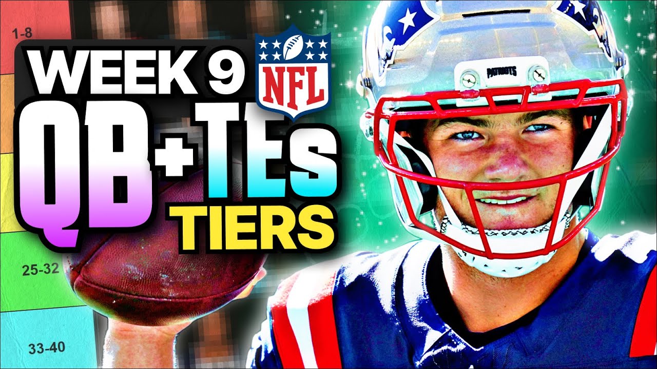 Week 9 Fantasy Football QB & TE Rankings: Top 26 Players to Watch 🏈