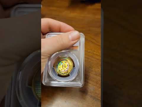 Physical bitcoin 🤯 #coins #numismatics #bitcoin #money #crypto