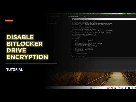 How to Disable Bitlocker Drive Encryption