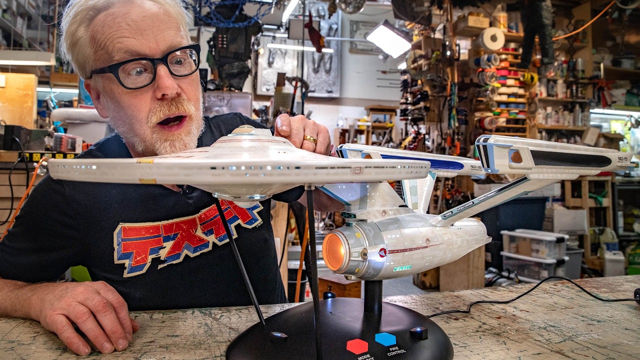 Adam Savage Tests TOMY's 1:350 USS Enterprise Model 🚢