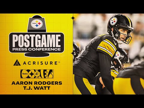 Aaron Rodgers & T.J. Watt Postgame Press Conference (Week 7 at Bengals) | Pittsburgh Steelers