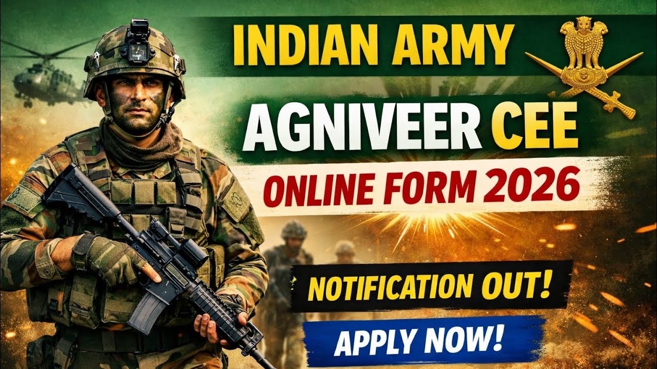 Indian Army Agniveer CEE 2026 Online Form Details 📝