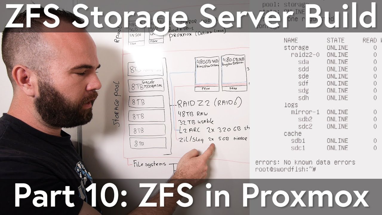 Set Up ZFS in Proxmox CLI with SSD Cache & Log