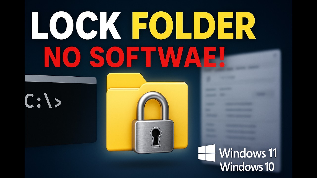 How to lock folder in windows 10/11
