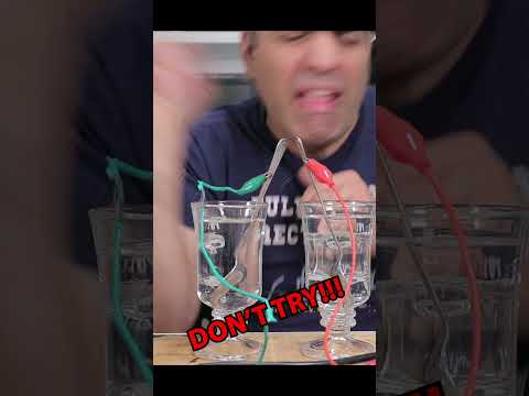 Powering Devices Through Water #electricity #conductivity #funny