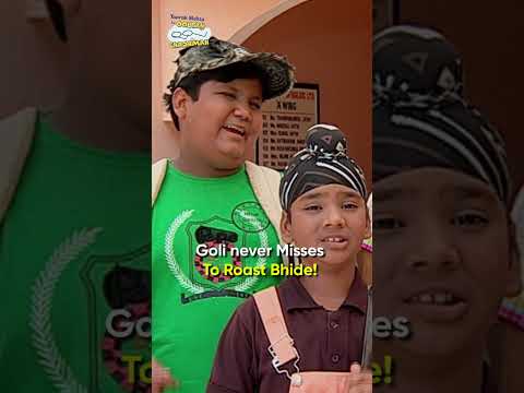 Goli never misses to roast bhide!#comedy #tmkoc #funny #relatable #shorts #funnycomedy