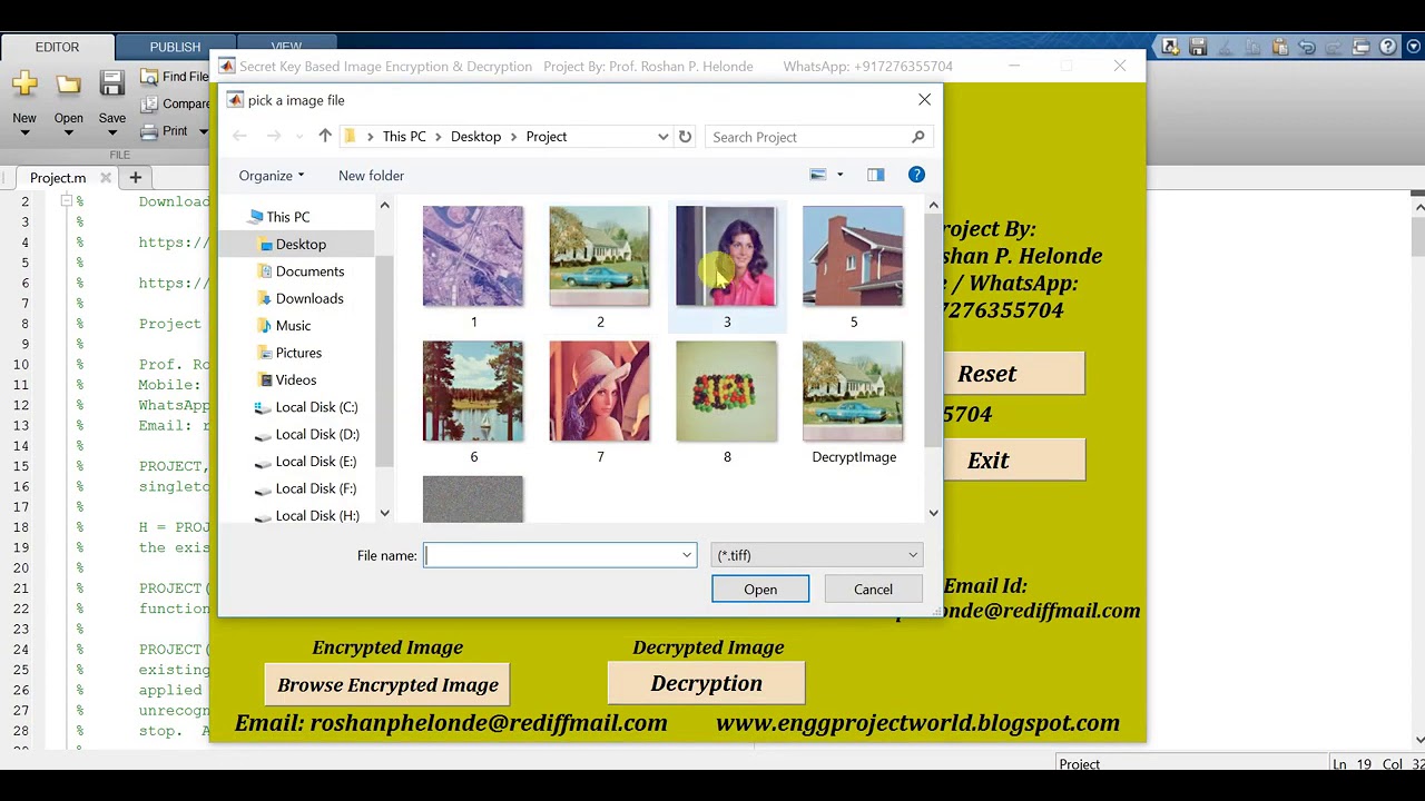 Key-Based AES Image Encryption and Decryption in MATLAB