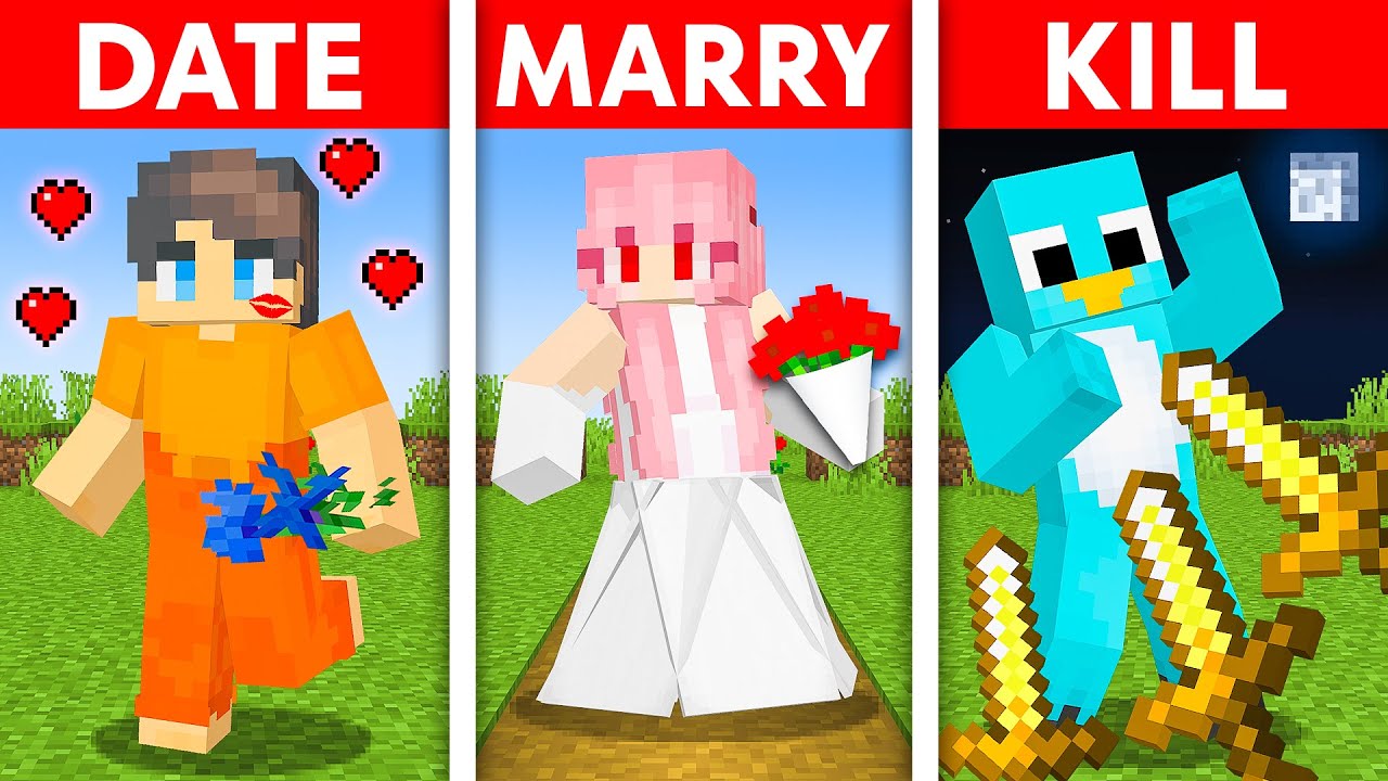 Minecraft Challenge: Date, Marry, Kill! 🧱