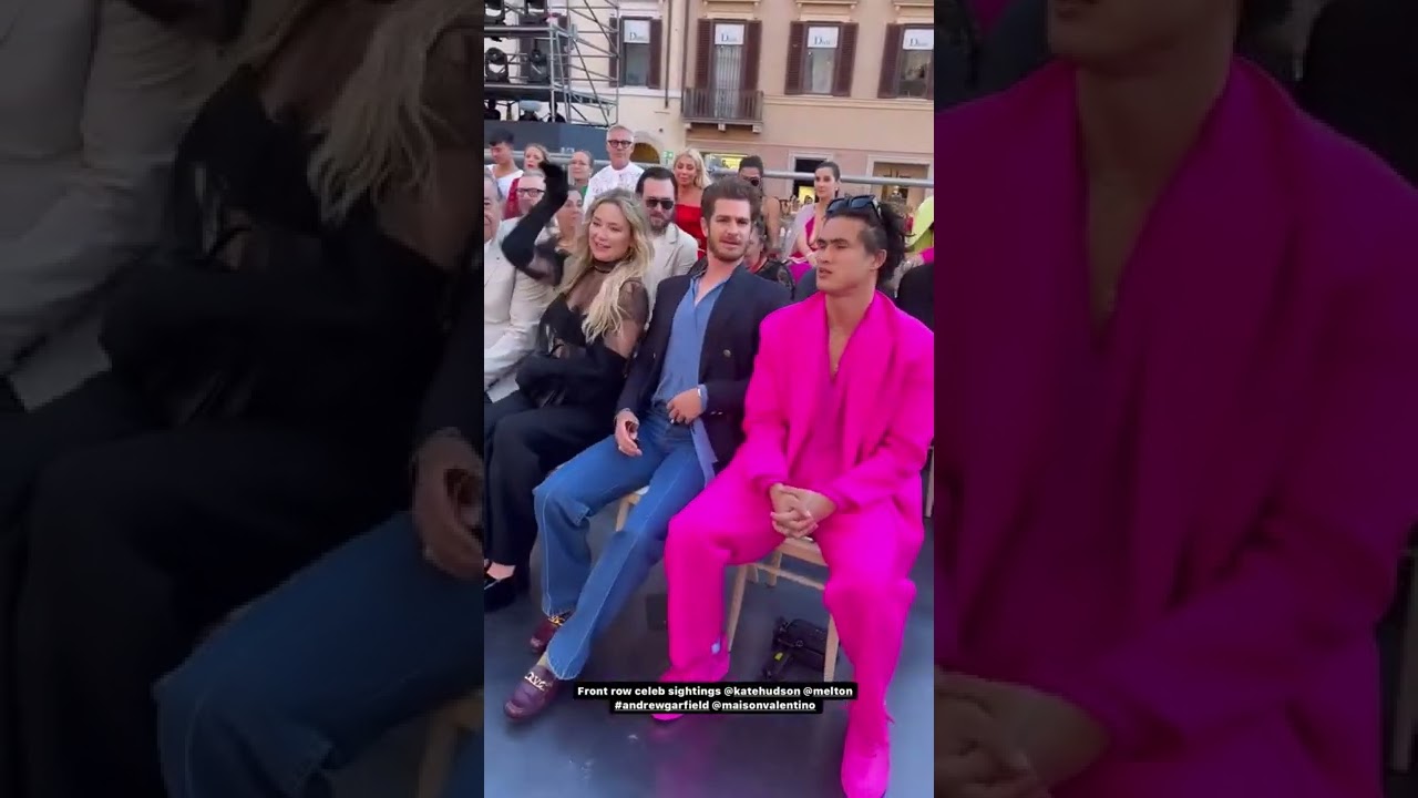 Kate Hudson & Andrew Garfield at Valentino Fashion Show 🇮🇹