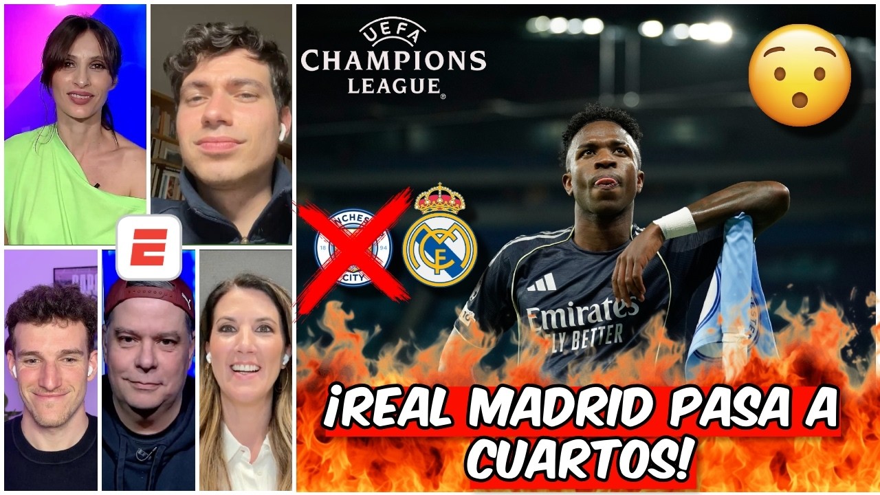 Real Madrid elimina a Manchester City y avanza a cuartos 🏆