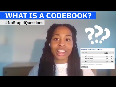 What is a Codebook? #NoStupidQuestions