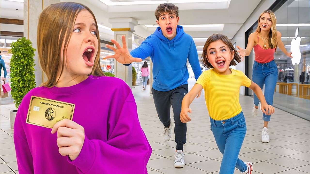 Gave My Credit Card to Kids Aged 1-18 💳