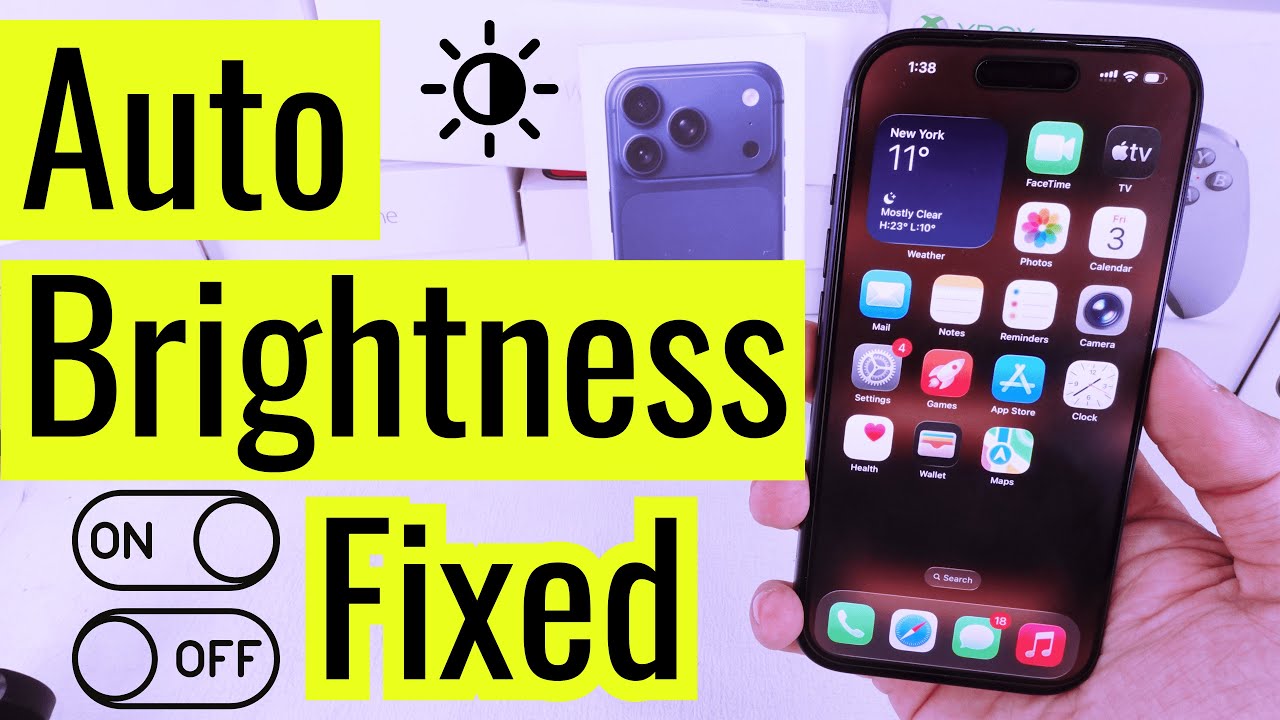 Enable/Disable Auto Brightness on iPhone 17, 17 Pro, Pro Max, & screen brightness issue iOS 26