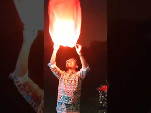 SKY LANTERN KAISE UDAYE #shorts #skylantern #youtubeshorts