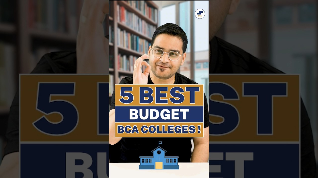 Best Low-Fee BCA Colleges Under ₹1 Lakh 💻