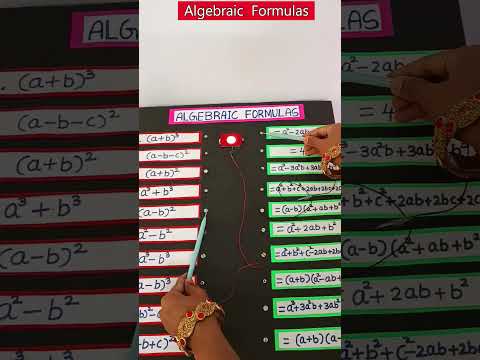 algebraic expressions working model with led lights - shorts | howtofunda