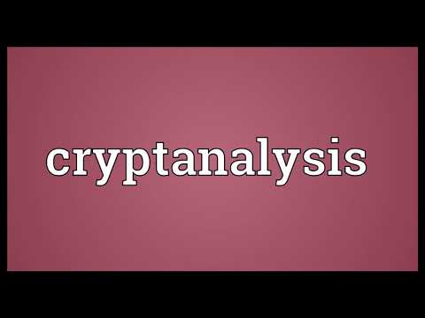 Cryptanalysis Meaning