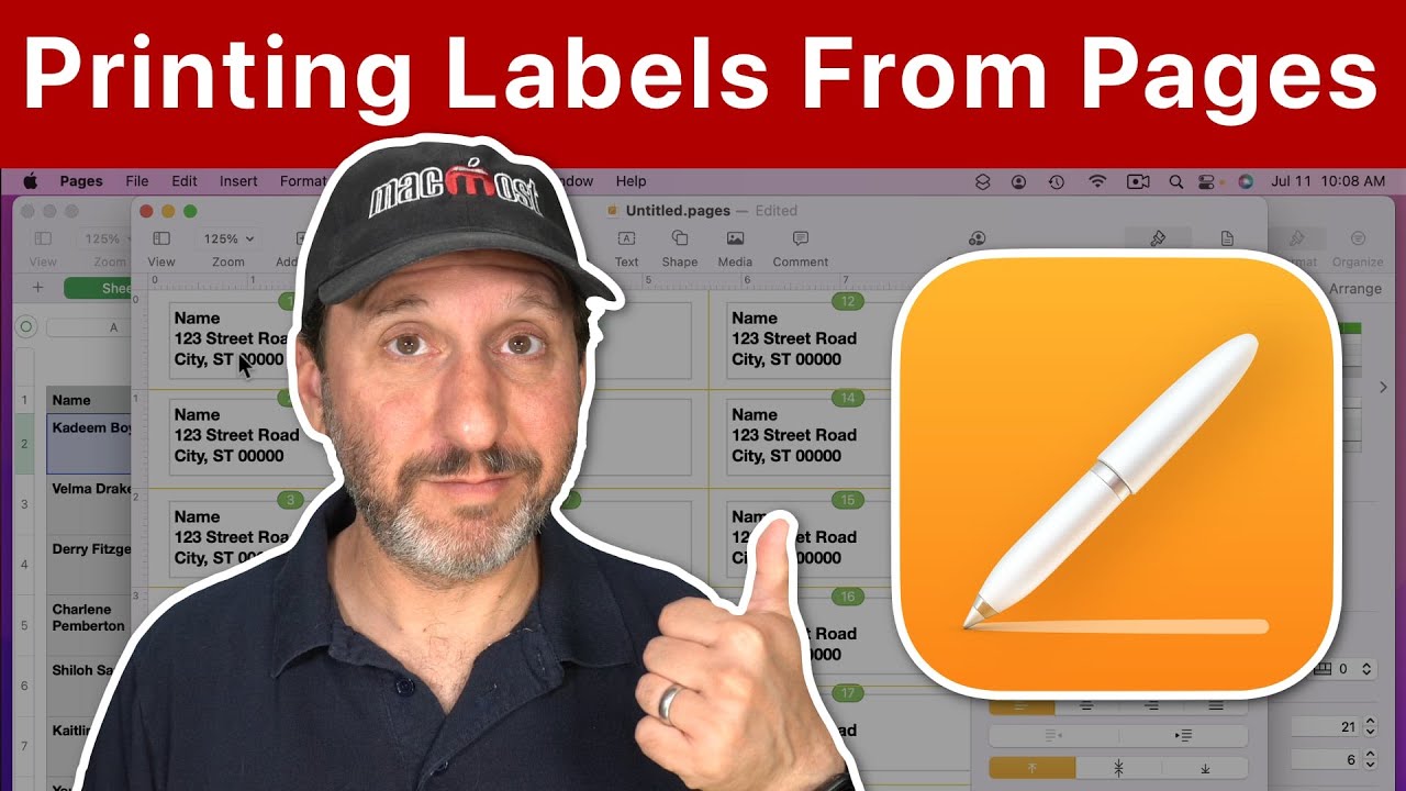 Print Labels Easily with Mac Pages 🖨️