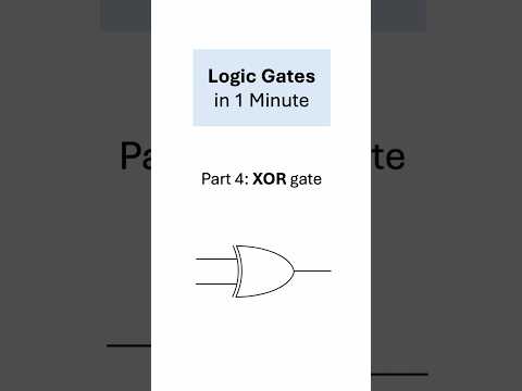 XOR Logic Gate #electricalengineering #computerengineering #physics #computerscience