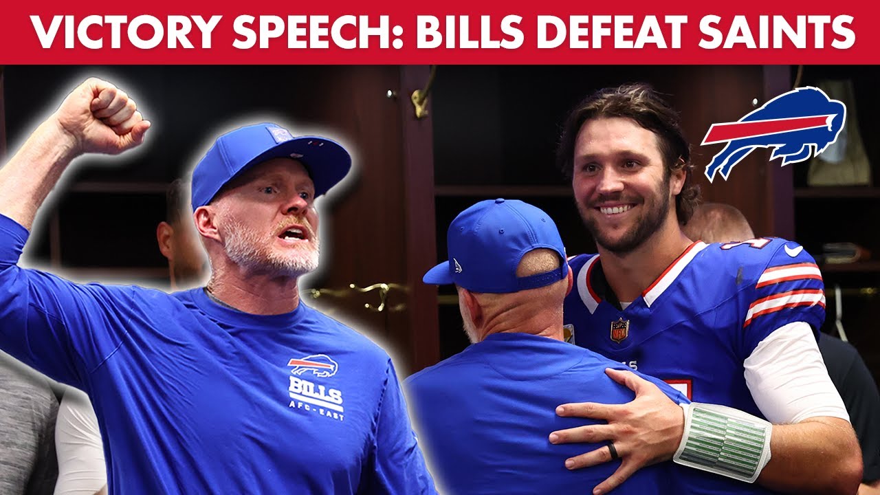 Sean McDermott's Postgame Speech After Bills' Win 🏈