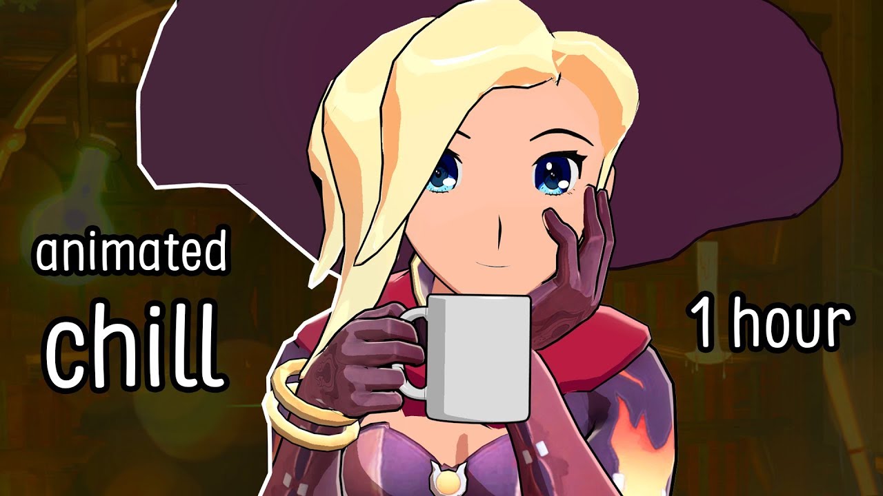 🎃 1-Hour Lofi Chillhop & Jazzhop Mix | Halloween Night with Mercy Animation