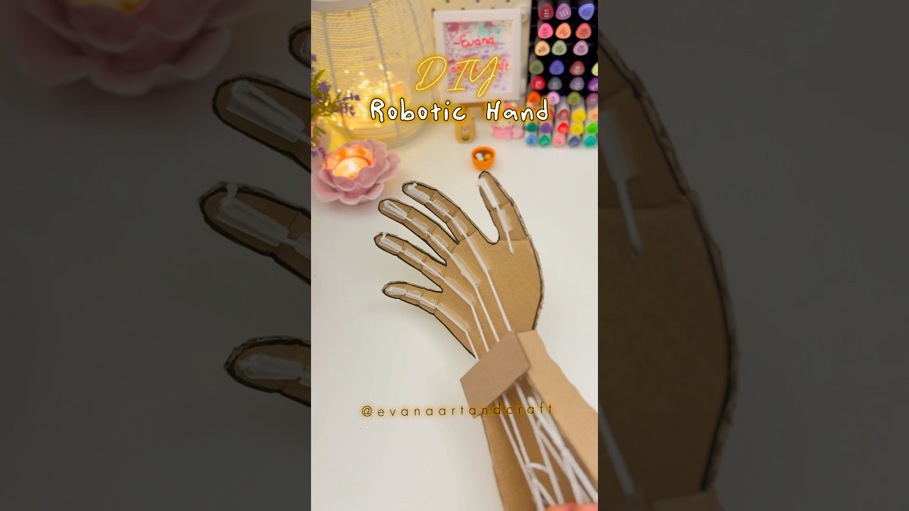 DIY Robotic Arm Made from Cardboard 🛠️ | Easy Robot Hand Tutorial