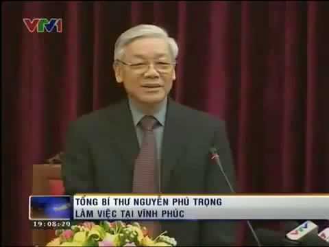TBT ĐCS VN Nguyễn Phú Trọng đang nói với ai?