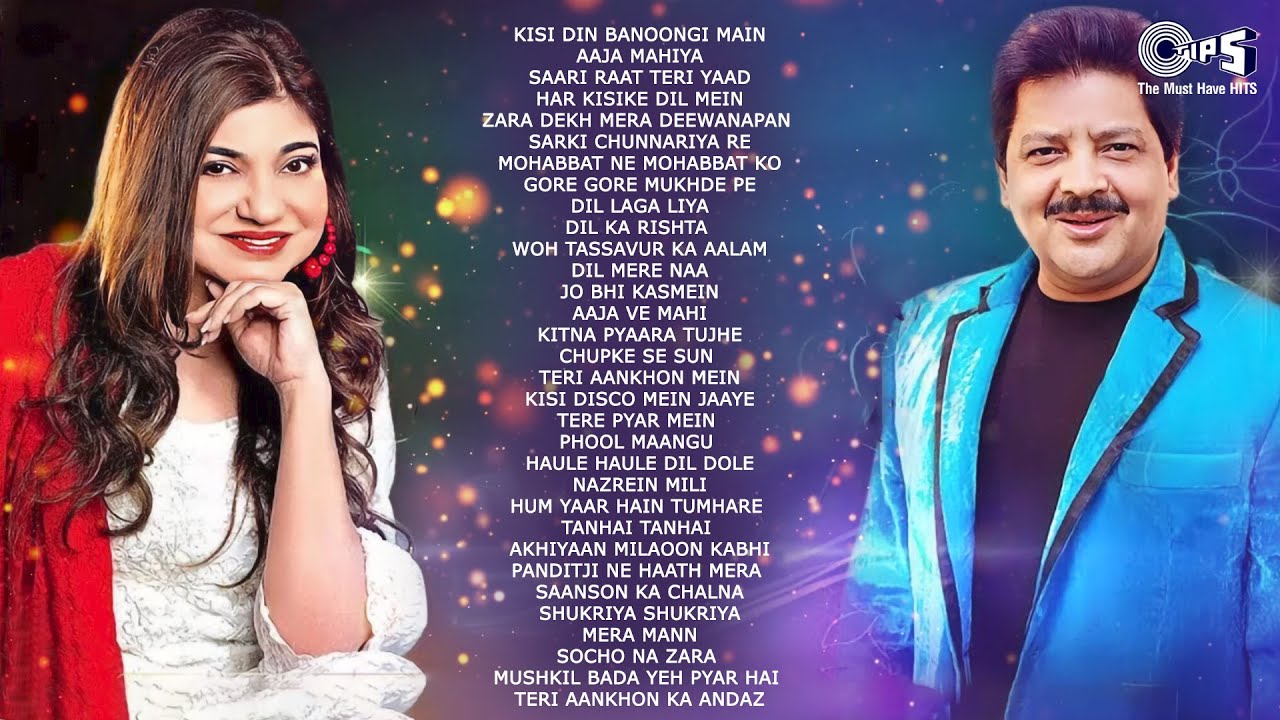 Best 90s Hindi Songs by Udit & Alka 🎶