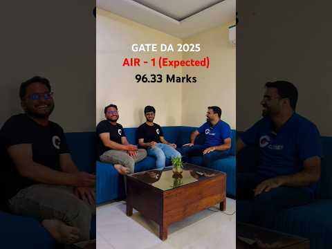 AIR - 1 GATE DA 2025, Nikhil got 96.33 Marks !! #AIR1 #gateda #gate2025 #goclasses