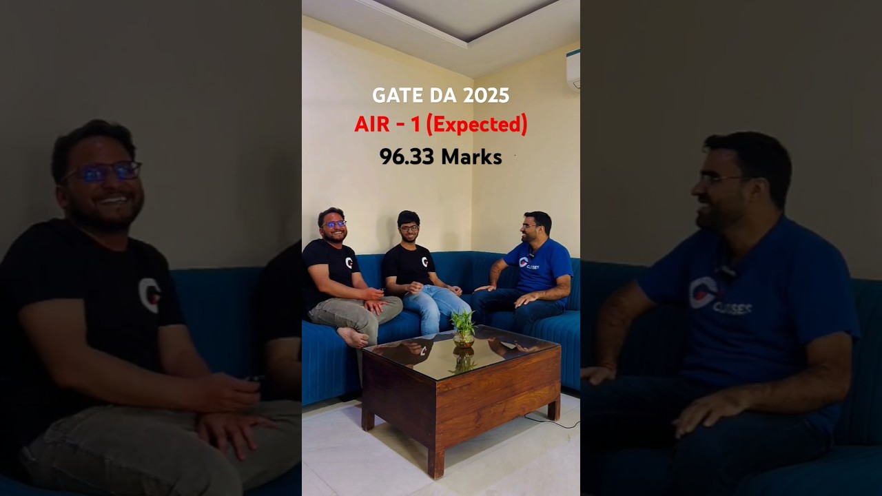 Nikhil Sadineni Achieves AIR 1 in GATE DA 2025 with 96.33 Marks