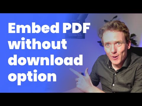 How to embed a PDF viewer into your website without the ability to download