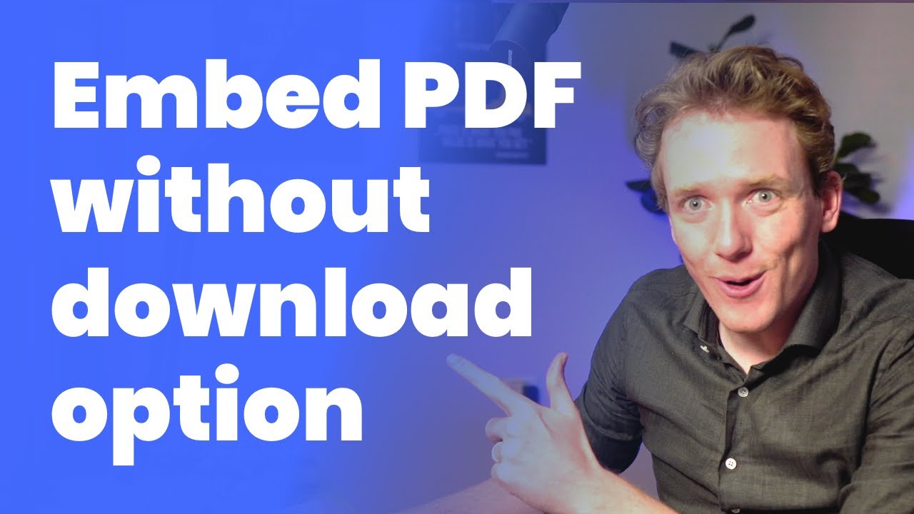 Securely Embed PDF Viewer on Your Website Without Download Options 📄