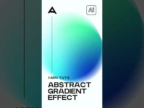 Easy Abstract Gradient Effect in Illustrator | 1-min Tuts #shorts