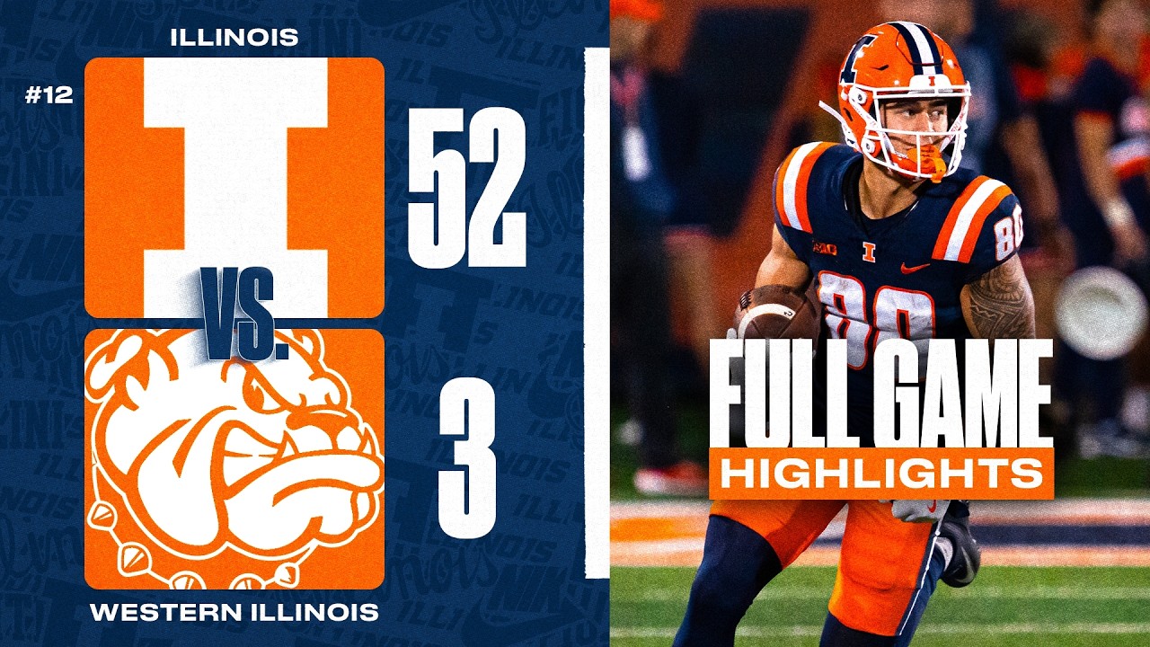 Illinois Dominates Western Illinois 52–3 | Full Game Highlights from 8/29/25 🏈