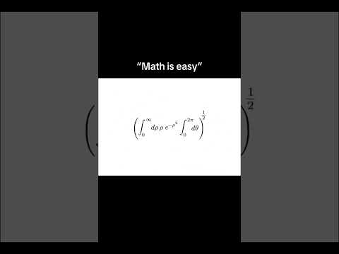 The Gaussian Integral #maths #integration #beauty #gcse #alevel #mathematics #science #funny #stem