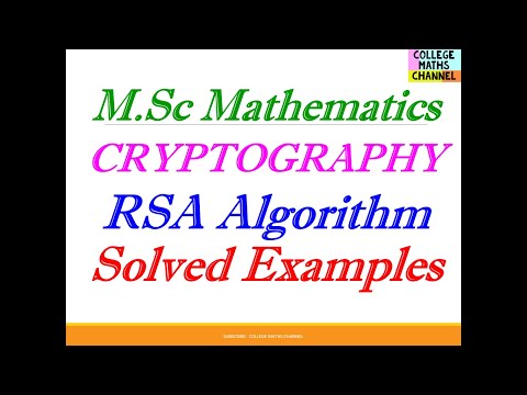 RSA Algorithm in Public key Cryptography - Key Generation-RSA Encryption-RSA Decryption in tamil